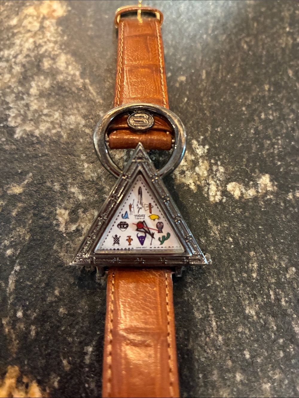 Vintage Triangle Watch w/Symbols